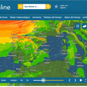 Mapa del viento en España
