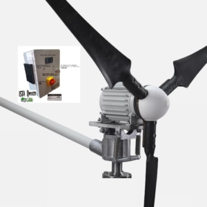 Aerogenerador Series  i 1500 24 Voltios Cabeza basculante Wind Safe con Regulador de carga Programable