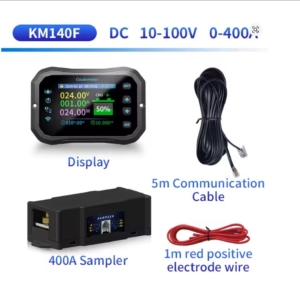 Medidor con Sunt y  WiFi , voltímetro de potencia, indicador de capacidad de batería de litio, plomo y ácido, Monitor de batería RV