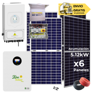 Kit solar Deye 5KW con baterías 11230W/17650W 48V