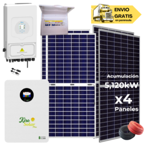 Kit solar Deye 5KW con baterías 8330W/13090W 48V